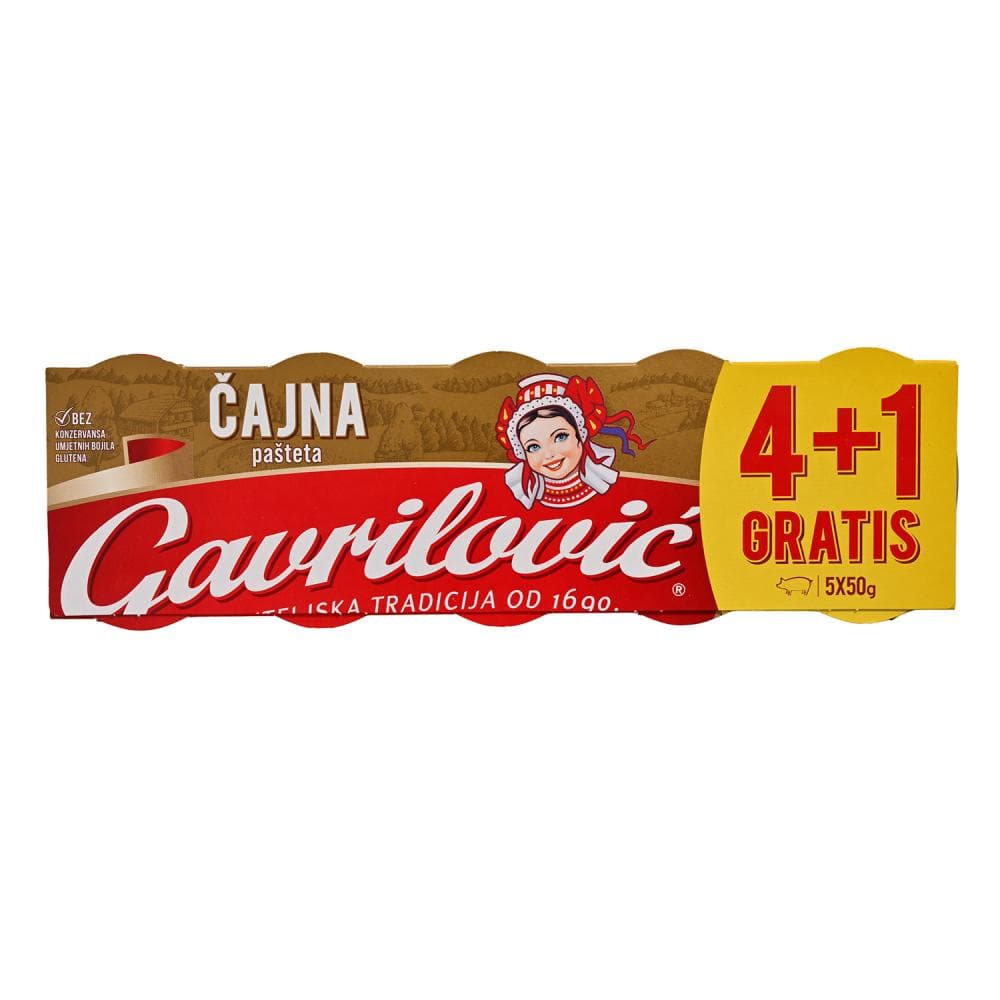 Gavrilović Pašteta 5 x 50 g Akcija u trgovini Tommy