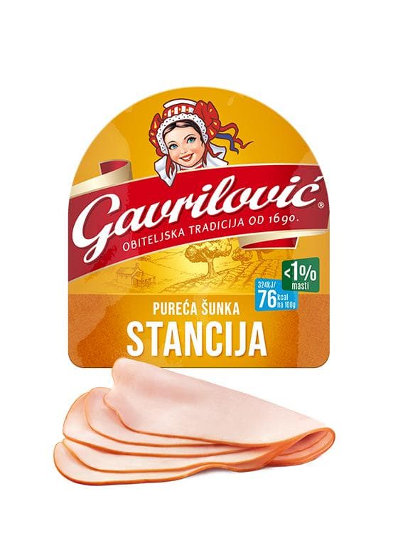 Gavrilović Pureća šunka Stancija 100 g Akcija u trgovini Plodine