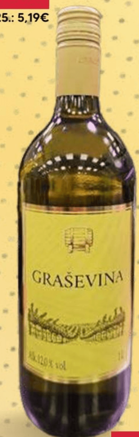 Roso vino graševina 1l Akcija u trgovini Pivac