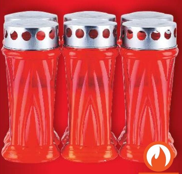 Nadgrobni lampion 6 x 120 g Akcija u trgovini Kaufland