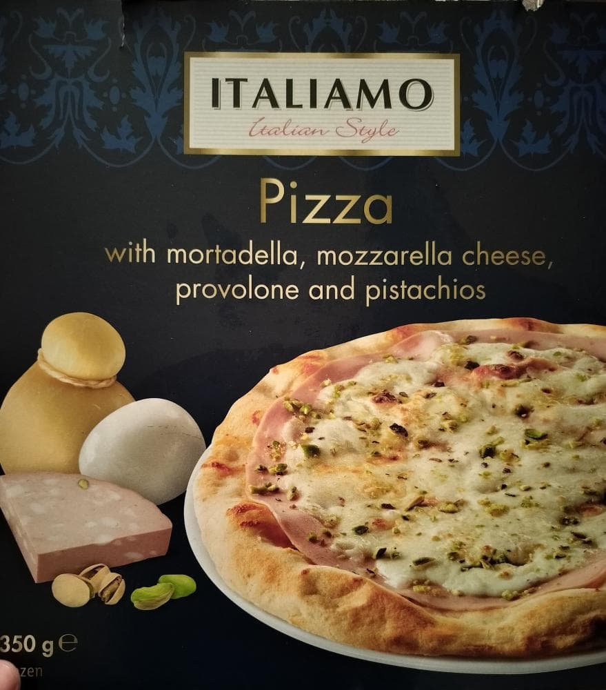 ITALIAMO Pizza s mortadellom, sirom i pistacijama 350 g Akcija u trgovini Lidl