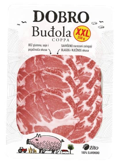 DOBRO Buđola ili slanina narezak 250 g Akcija u trgovini Plodine