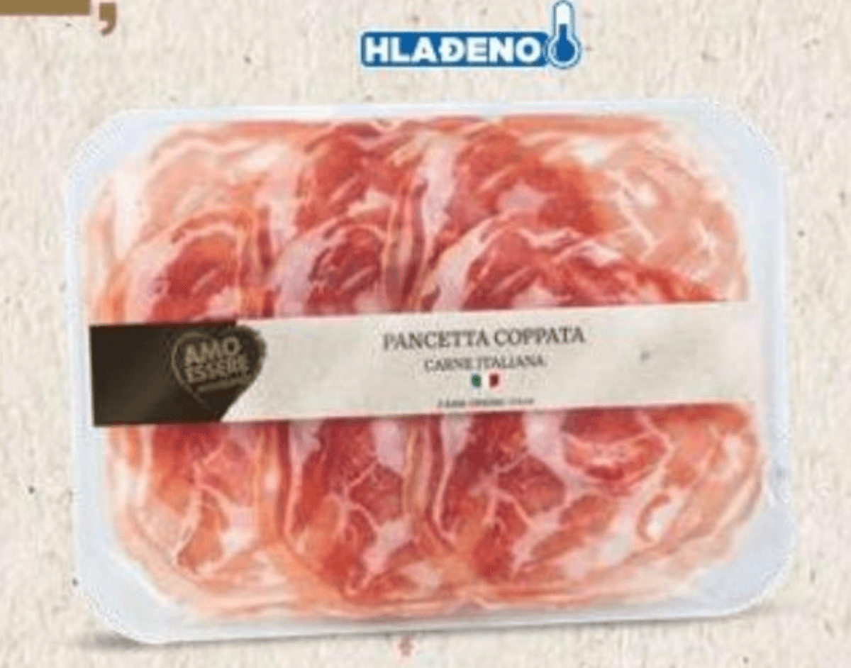 Amo Essere Panceta coppata Premium 100 g Akcija u trgovini Eurospin