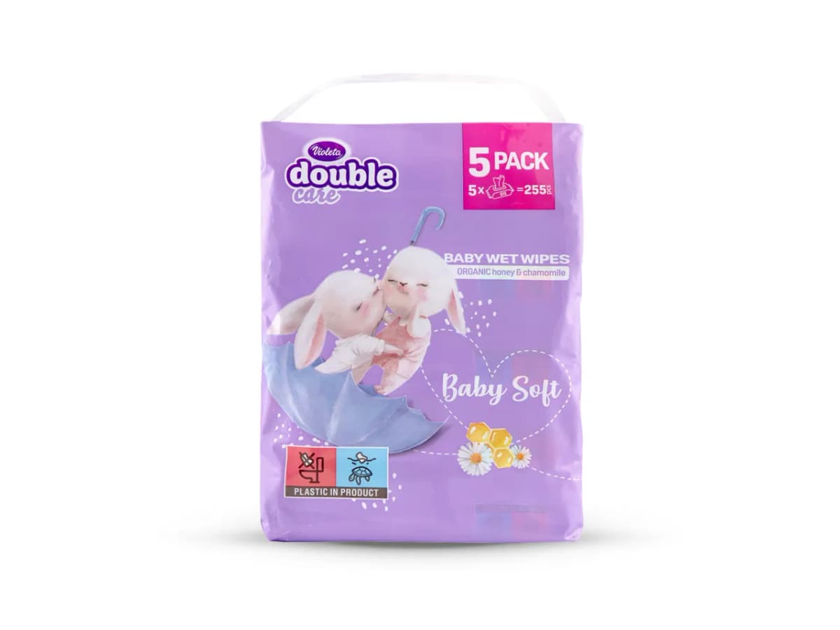 Violeta Baby vlažne maramice XXL 5 x 51 kom Akcija u trgovini Lidl