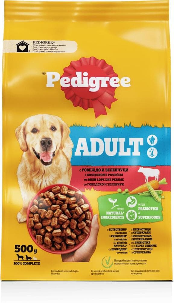 Pedigre hrana za pse 500 g Pedigree Akcija u trgovini Tommy