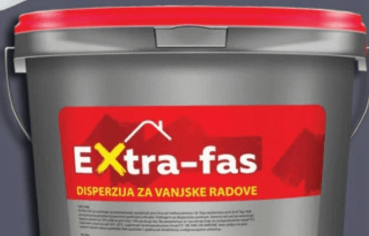 Fasadna boja bijela 25 kilograma Extra-fas Akcija u trgovini Vinkoprom