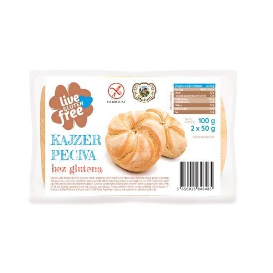 Live Gluten Free kajzer peciva 100 g Akcija u trgovini Plodine