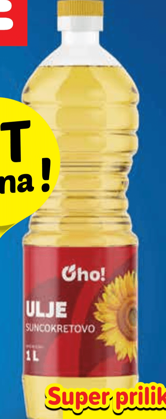 OHO Suncokretovo ulje 1 L Akcija u trgovini Plodine