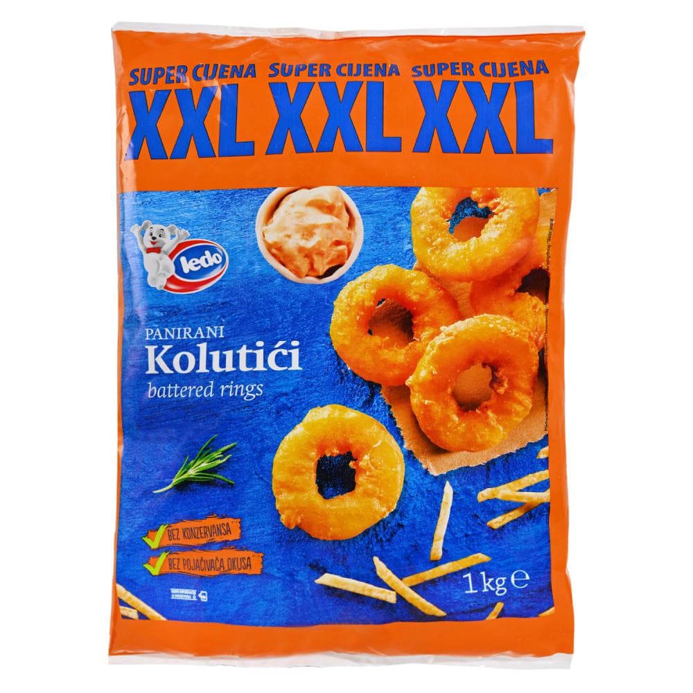Ledo Panirani kolutići lignje 1kg Akcija u trgovini Konzum