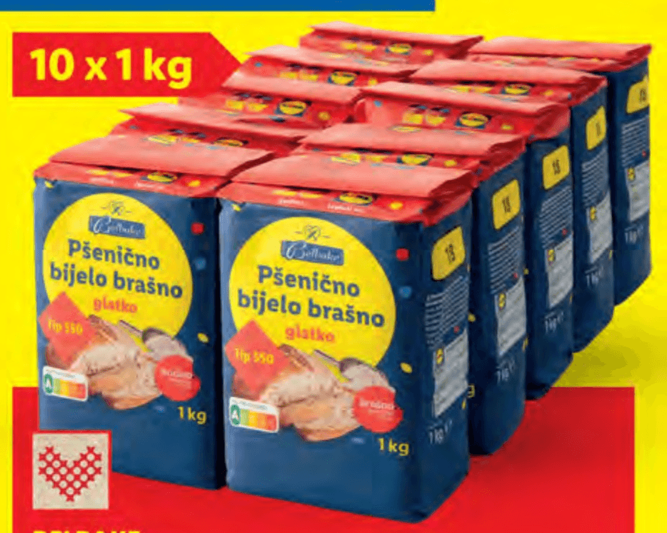 Belbake Glatko brašno 10 x 1 kg Akcija u trgovini Lidl