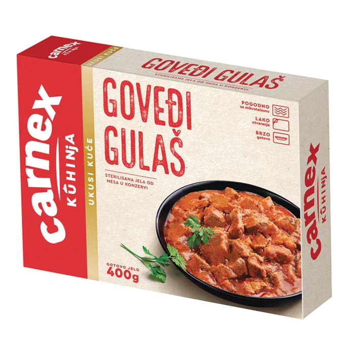 Carnex Goveđi gulaš 400g Akcija u trgovini Pivac