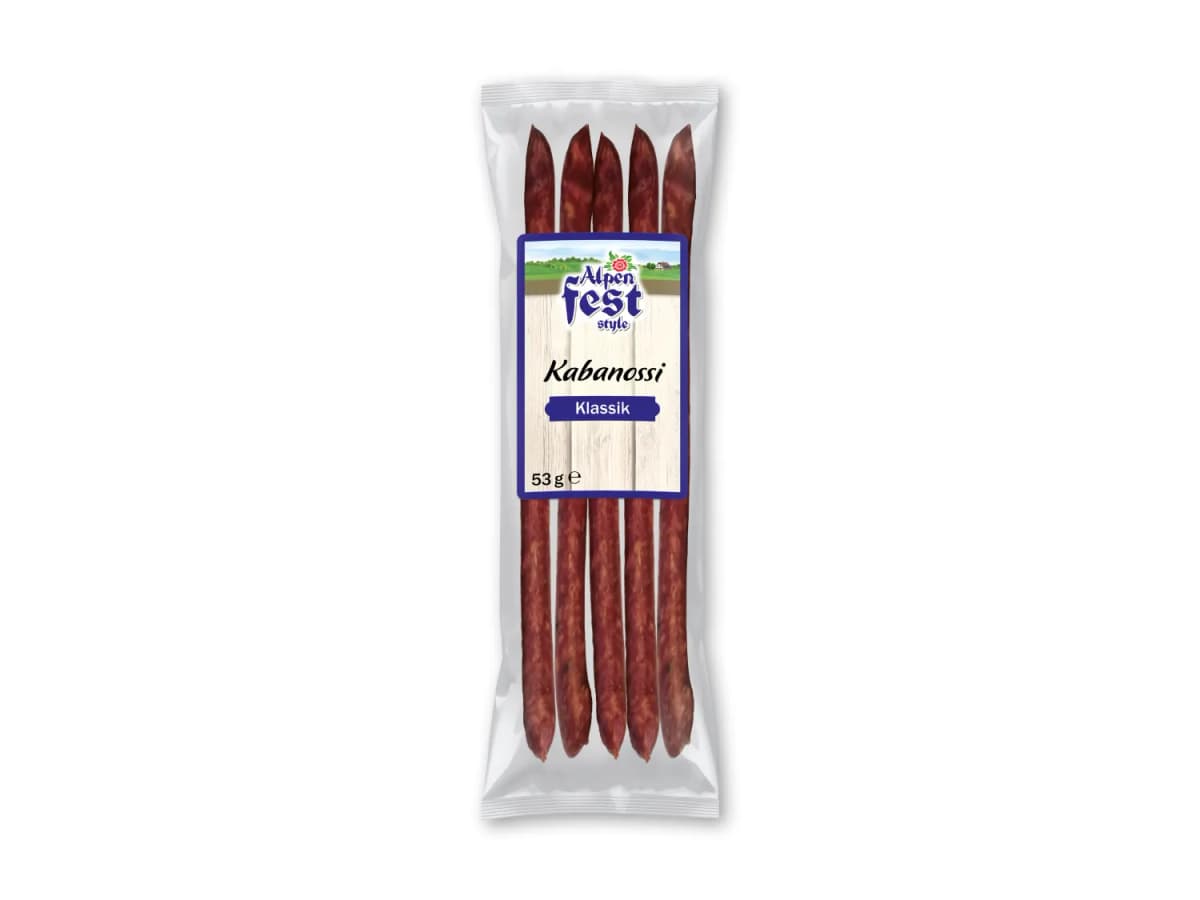 Alpenfest Cabanossi 90 g Akcija u trgovini Lidl