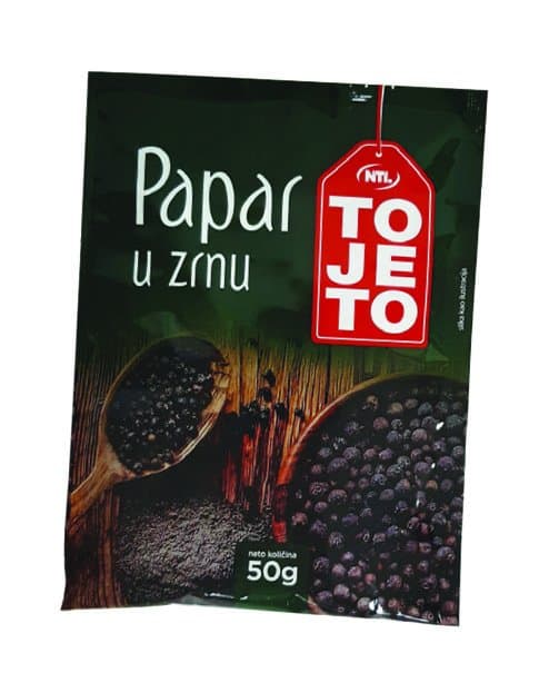 ToJeTo papar u zrnu 50 g Akcija u trgovini 365 Market