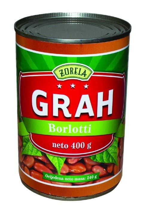 Zorela borlotti šareni grah 800 g Akcija u trgovini Bakmaz