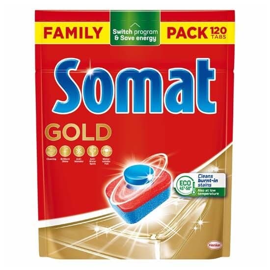 SOMAT Tablete ili gel za strojno pranje suđa 120 komada ili 3x 684 ml Akcija u trgovini Plodine
