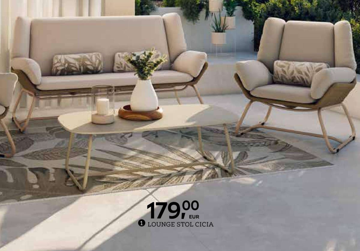 Lounge stol Cicia amalio Akcija u trgovini Lesnina