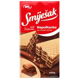 Napolitanke s čokoladom i mlijekom