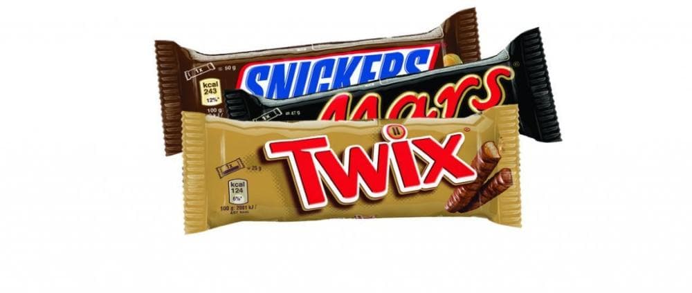 Snickers, Mars, Twix odabrani asortiman Akcija u trgovini Studenac