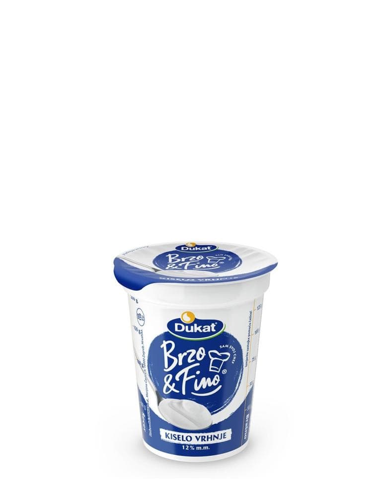 Kisela vrhnja Brzo & Fino Dukat Akcija u trgovini Spar