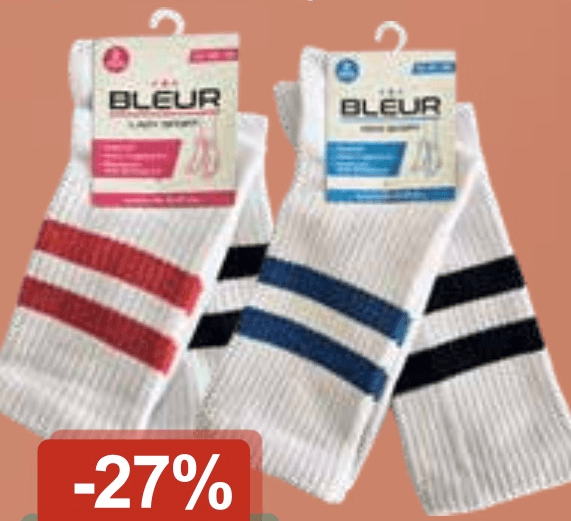 Bleur sportske čarape vel. 36-40 ili 41-45, 2 para u pakiranju Akcija u trgovini KTC