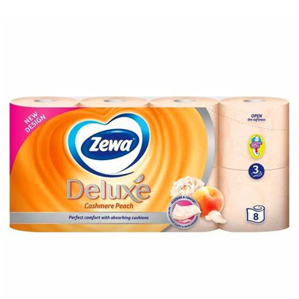 Toaletni papir Deluxe breskva Zewa 8 rola Akcija u trgovini Djelo