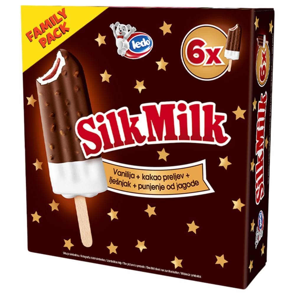 Ledo Silk Milk sladoled 6 x 48 ml Akcija u trgovini Boso