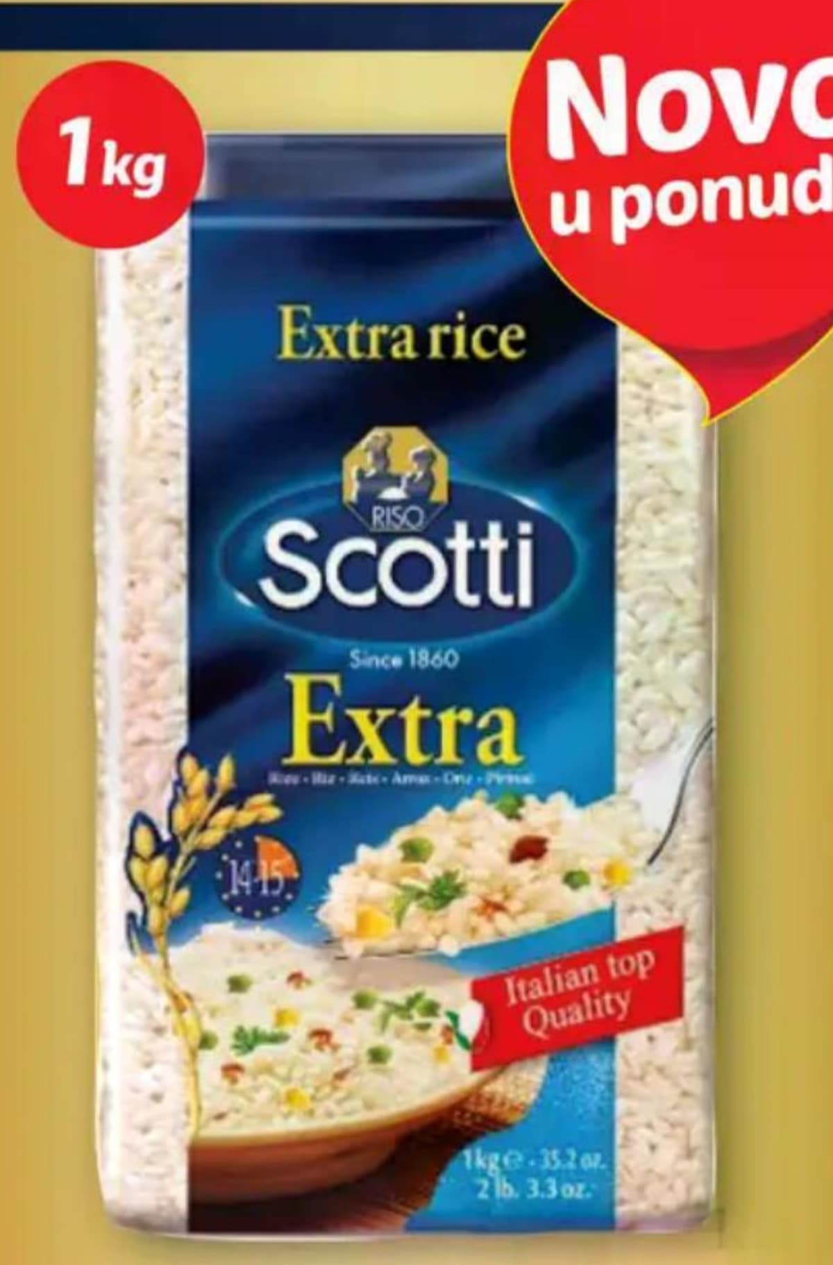 Scotti riža dugo zrno 1 kg Akcija u trgovini Plodine