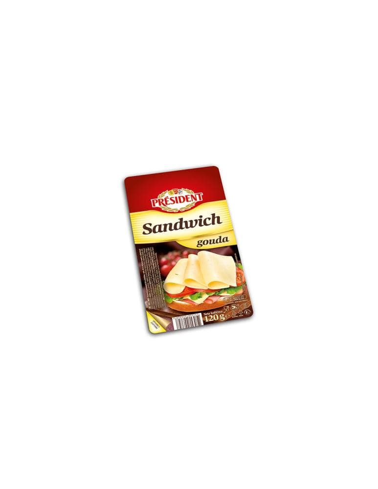 PRESIDENT Sandwich Gouda 120 g Akcija u trgovini Ultra
