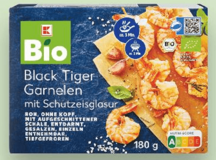Bio Black Tiger garnelen 180 g Akcija u trgovini Kaufland