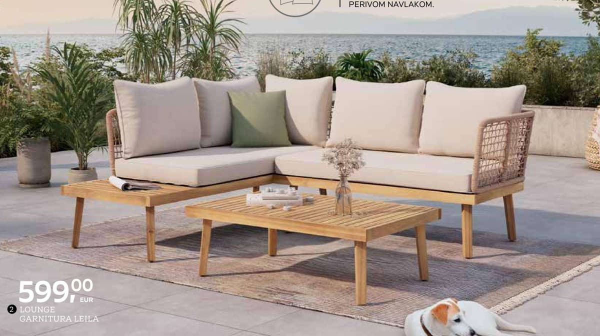 Lounge garnitura Leila Ambia Garden Akcija u trgovini Lesnina