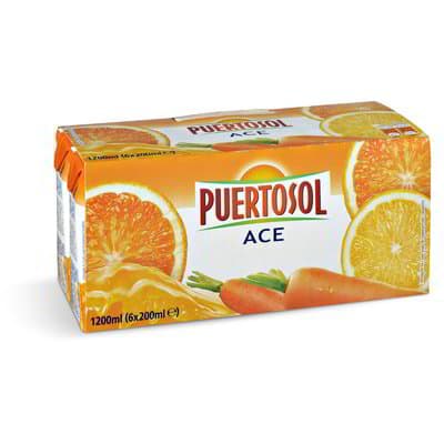 Puertosol bezalkoholno piće ACE multivitamin 6 x 200 ml Akcija u trgovini Eurospin