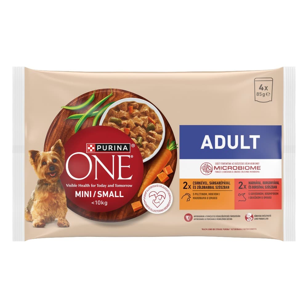 Purina One hrana za pse piletina i govedina 4x85 g Akcija u trgovini Kaufland