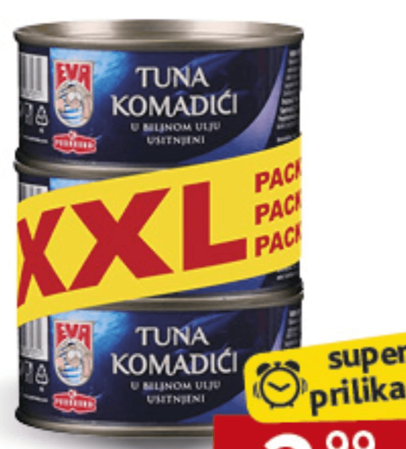 Eva tuna 3x160/104 Akcija u trgovini Konzum