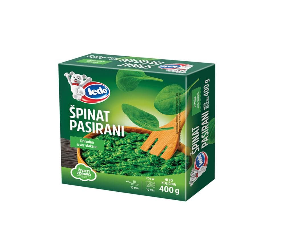 Ledo Špinat pasirani 400g Akcija u trgovini Konzum