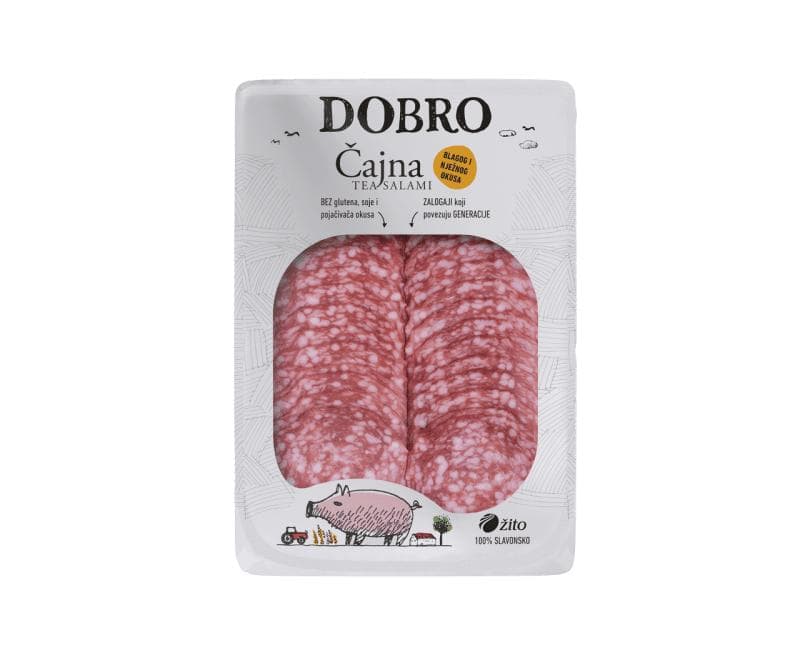 Dobro Čajna kobasica naresci 80 g Akcija u trgovini Vrutak