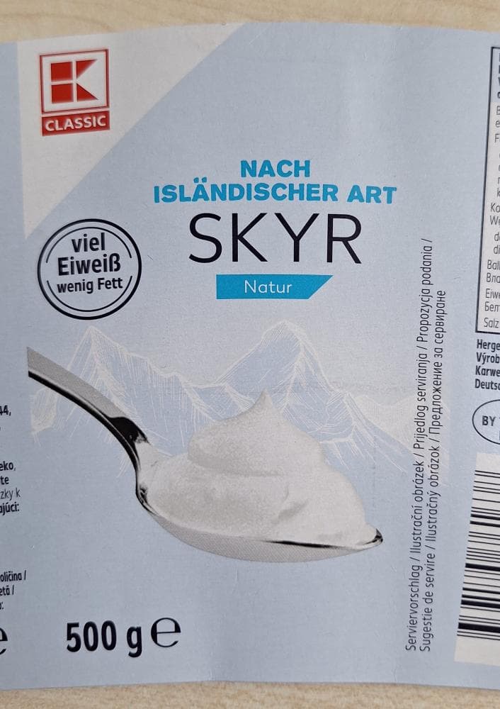 Skyr 500 g K Classic Akcija u trgovini Kaufland