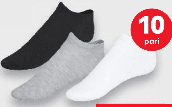 Stopalice 10 pari: Akcija (Kaufland) 4.3.