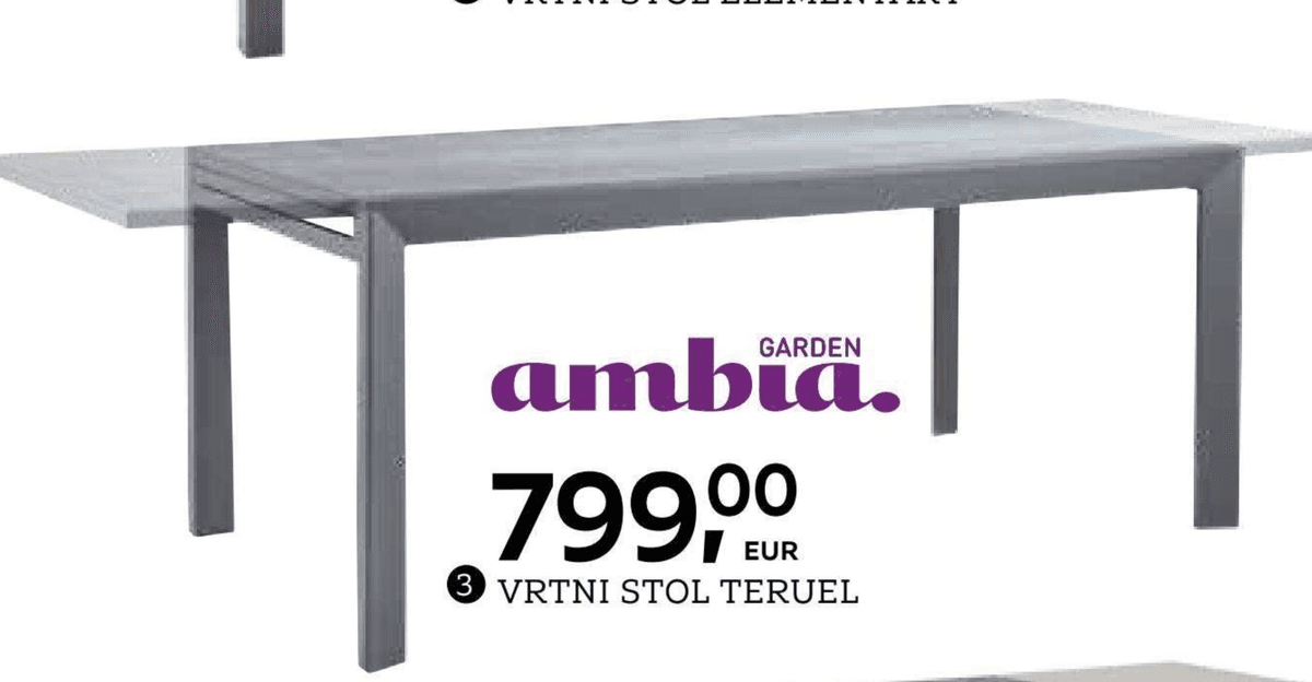 Vrtni stol Teruel ambia. GARDEN Akcija u trgovini Lesnina