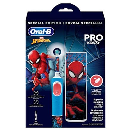 Oral-B električna četkica za zube + etui Spiderman 1 kom. Akcija u trgovini Dm
