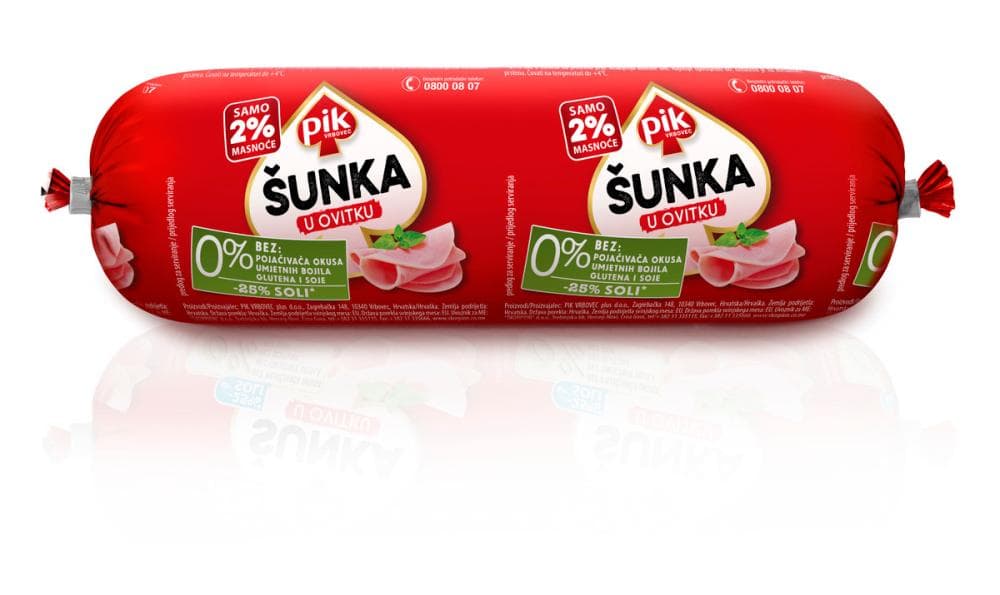 Pik Vrbovec Šunka u ovitku 350 g Akcija u trgovini Studenac