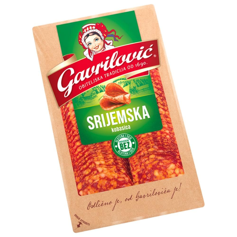 Srijemska kobasica 80 g Gavrilović Akcija u trgovini Spar