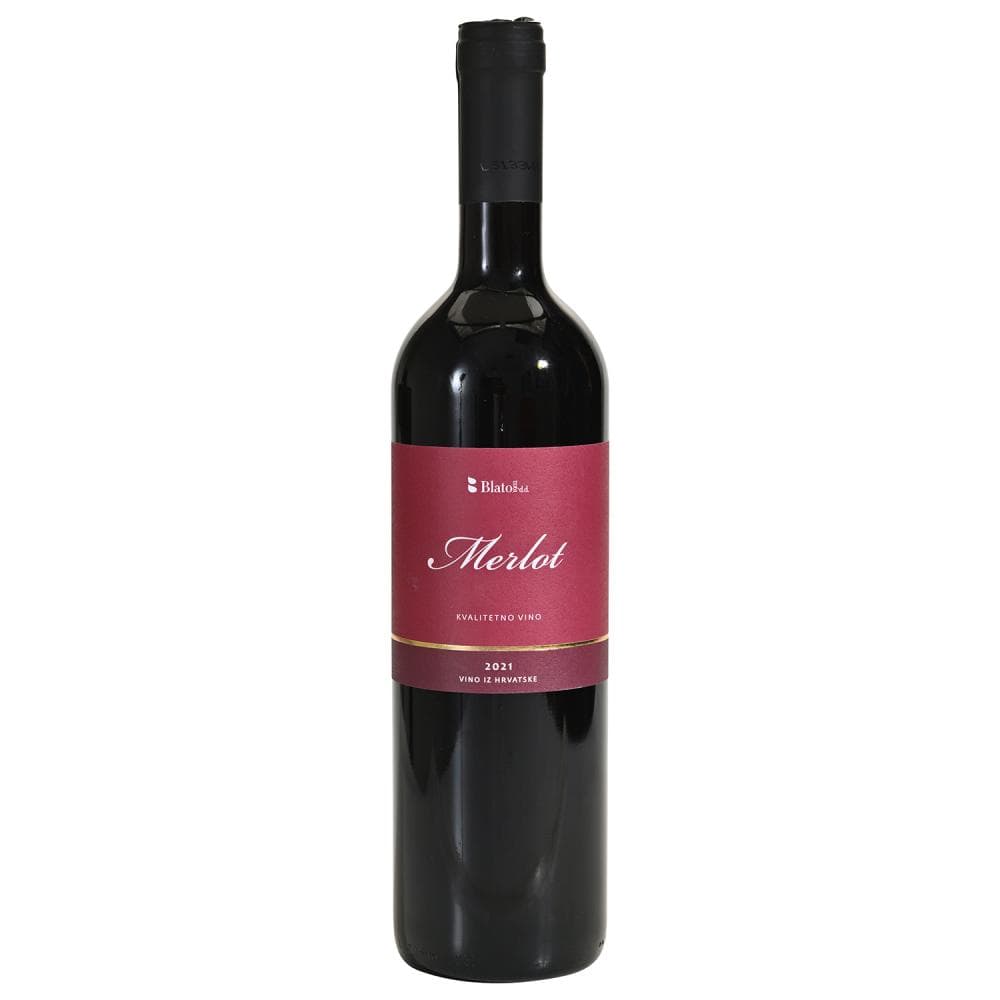 Plavac, Merlot 0,75L Blato Akcija u trgovini Konzum