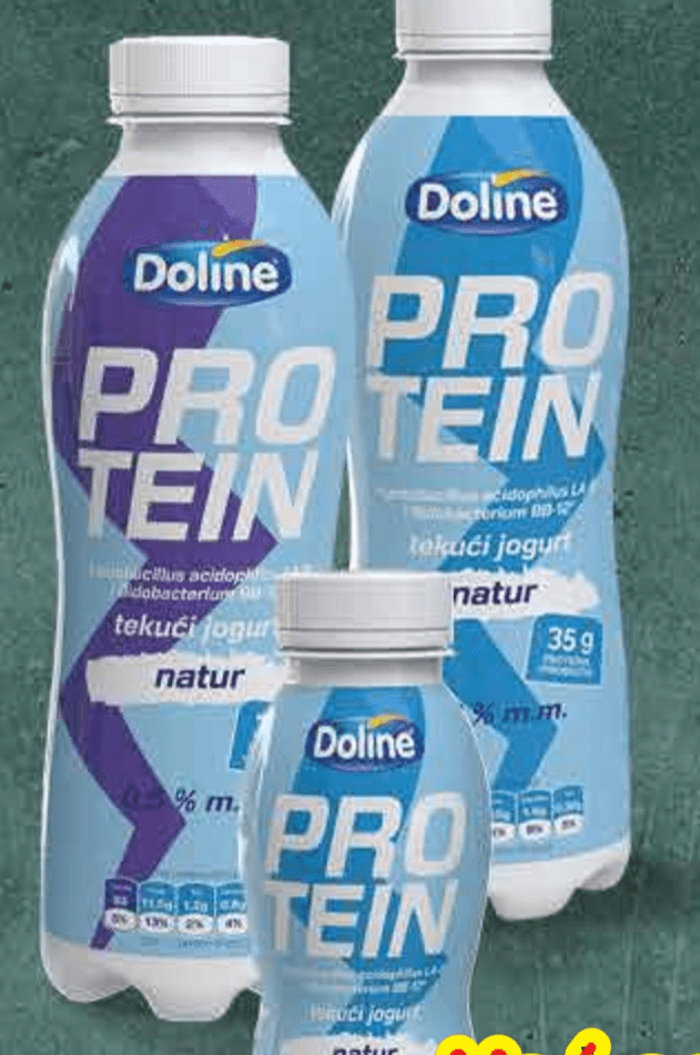 Doline Proteinski tekući jogurt 330 g Akcija u trgovini Plodine