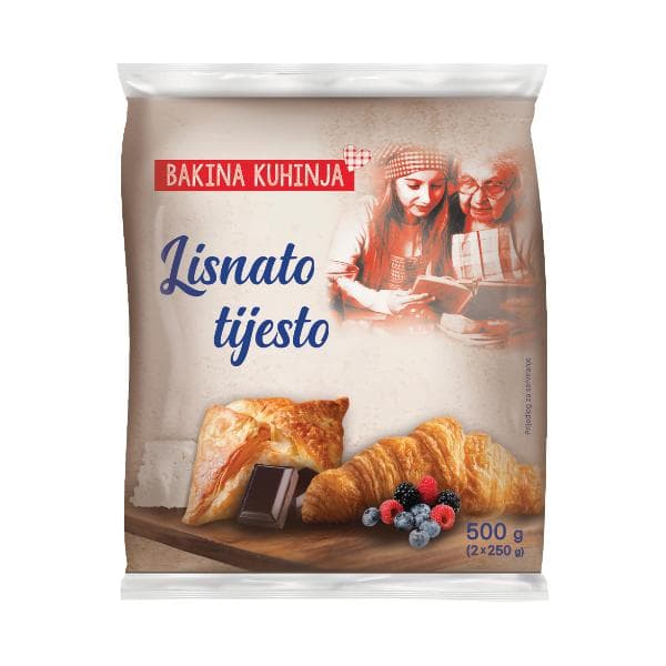 Bakina kuhinja Lisnato tijesto 500 g Akcija u trgovini Stanić Diskont