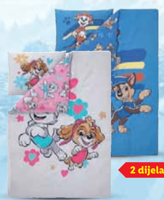 Paw Patrol set posteljine 140x200+50x70/75 cm Akcija u trgovini Jysk
