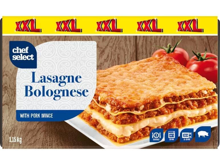Chef Select lasagne bolognese 2 kg Akcija u trgovini Lidl