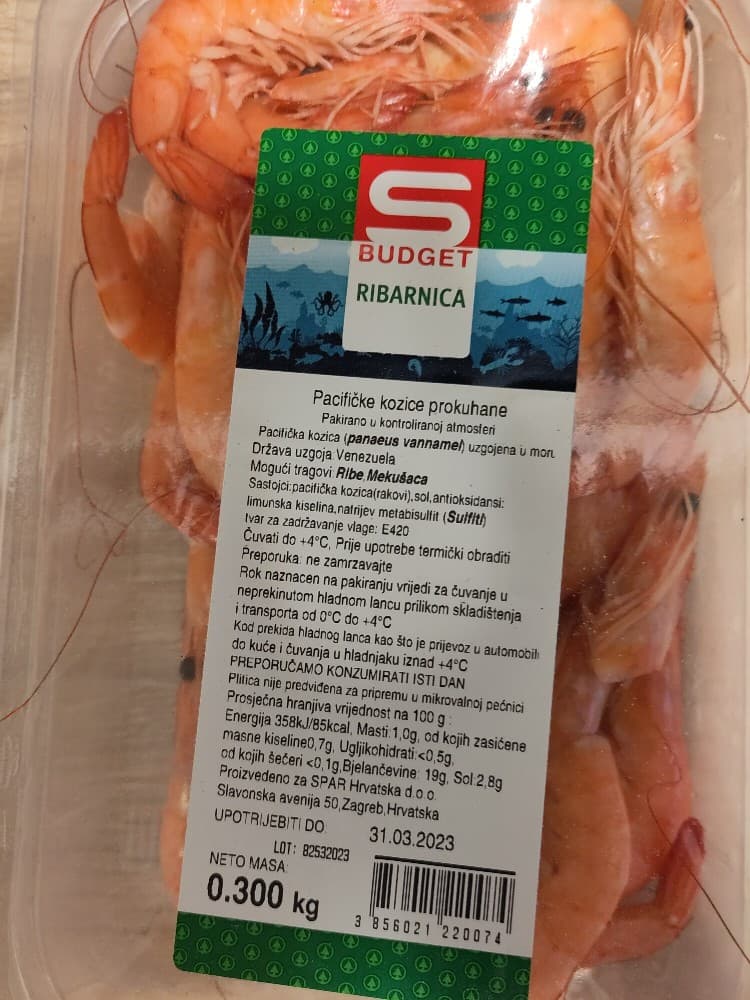 Kozice 300 g S Budget Akcija u trgovini Spar