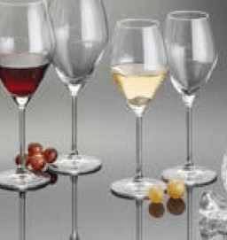 Čaše staklene za crveno vino