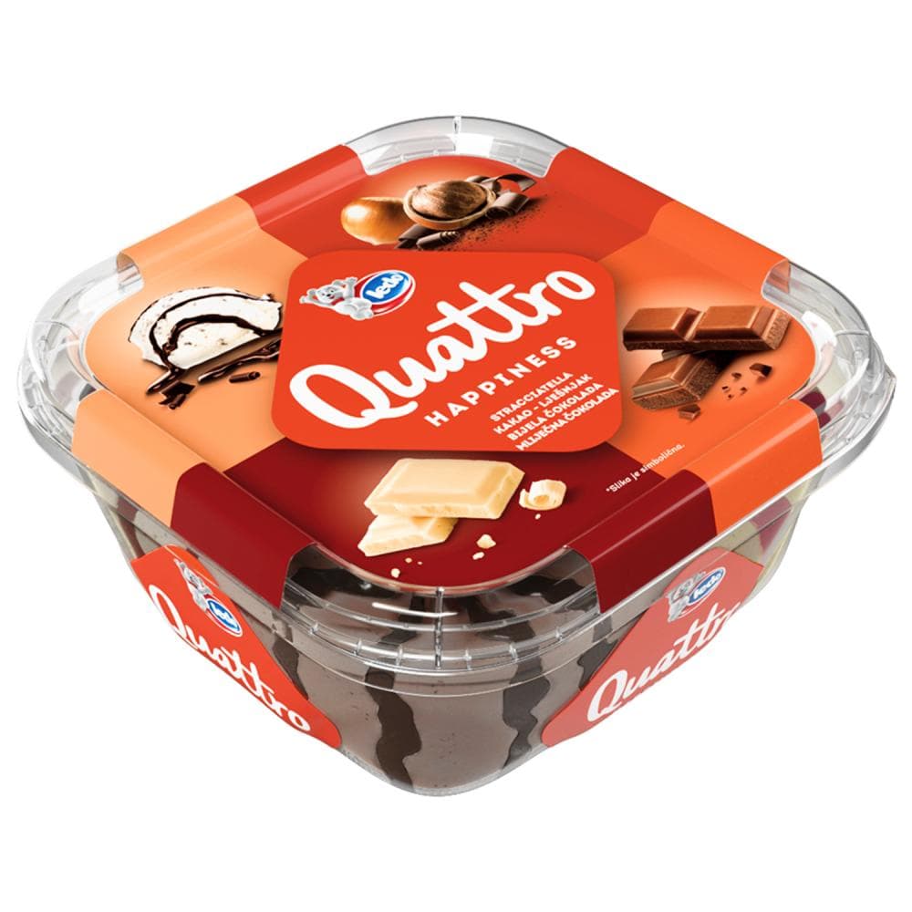 Ledo sladoled Quattro Happiness 1650 ml Akcija u trgovini Gavranović