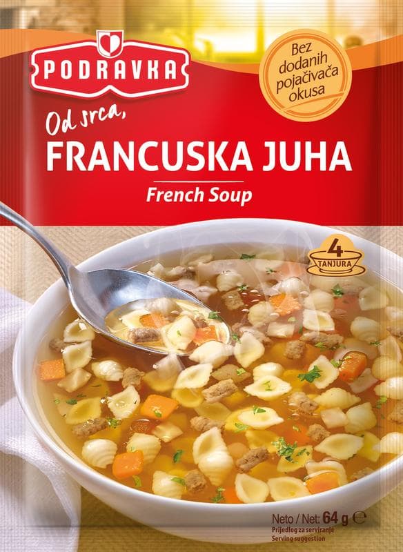 Podravka francuska juha 64 g Akcija u trgovini Boso